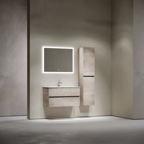 Тумба под раковину Sancos Urban UR90EG 90х50 подвесная цвет коричневый - фото 3